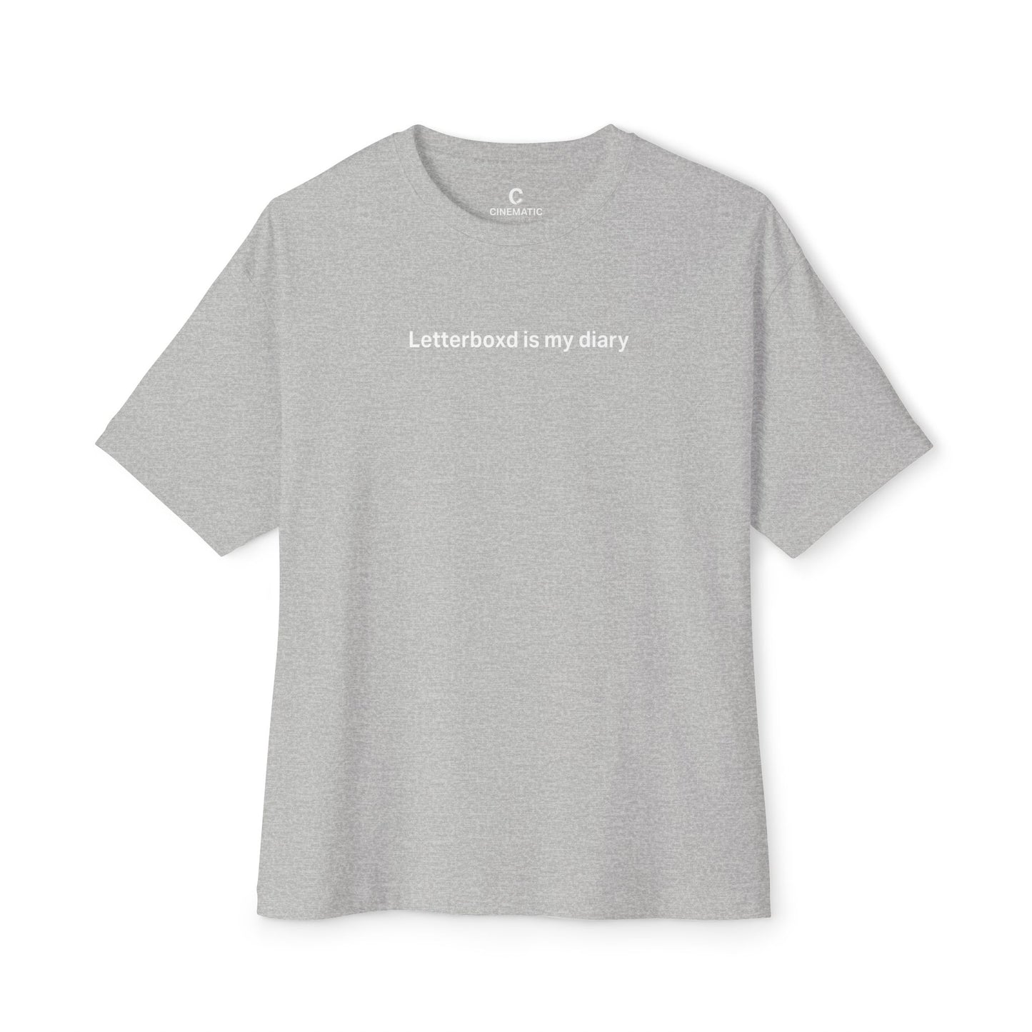 “Letterboxd Is My Diary”- Oversized Unisex Boxy Minimalist Style Shirt