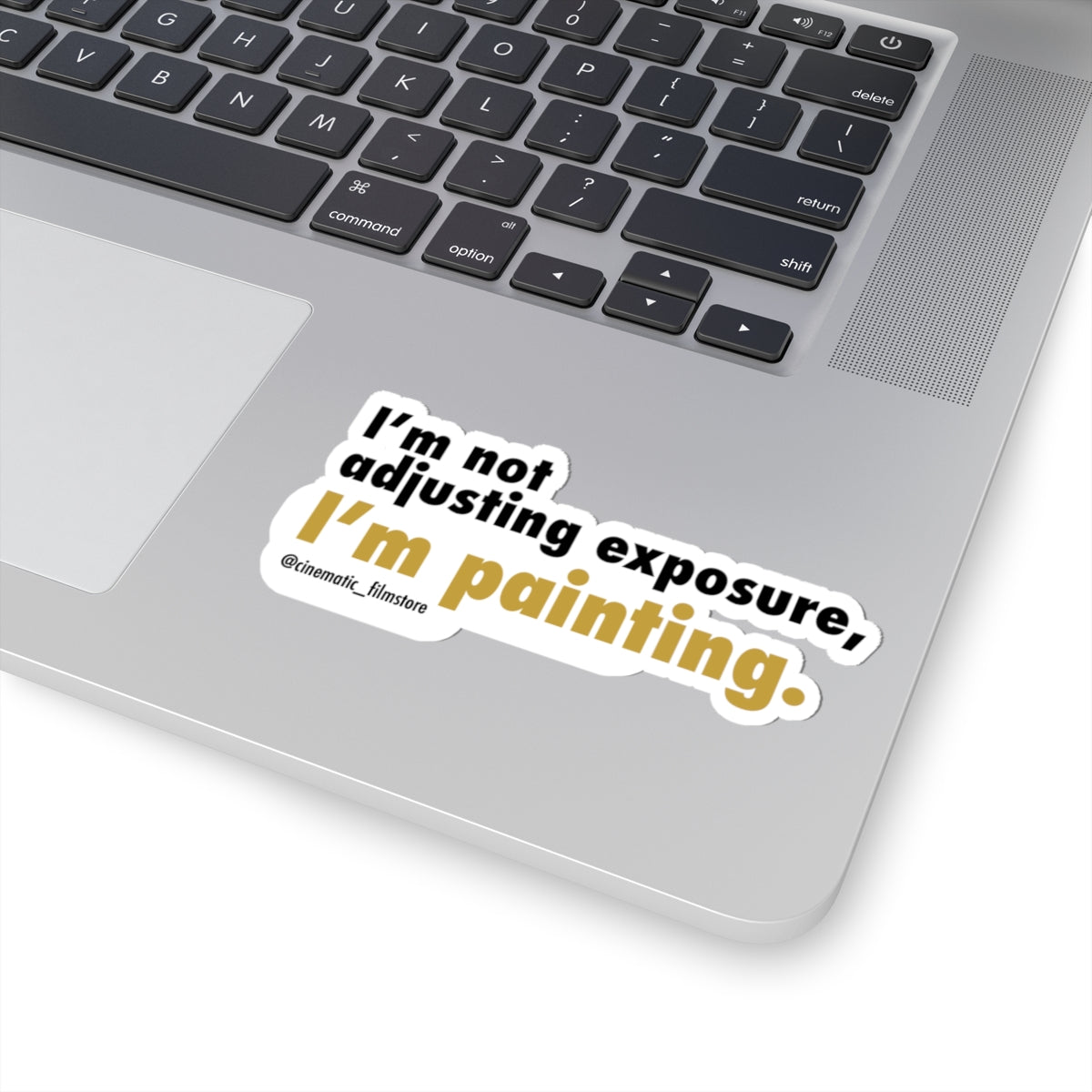 “I’m Not Adjusting Exposure, I’m Painting” Sticker – Cinematographer Decal for DPs & Camera Crew