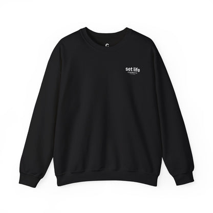 Set Life Stylish Unisex Crewneck Sweatshirt