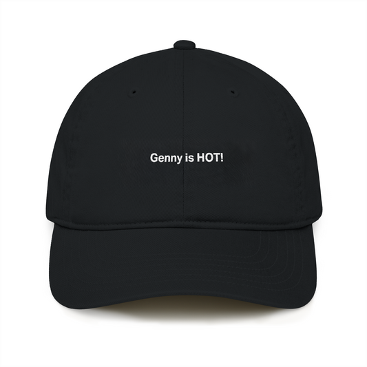“Genny Is Hot” Organic Baseball Cap