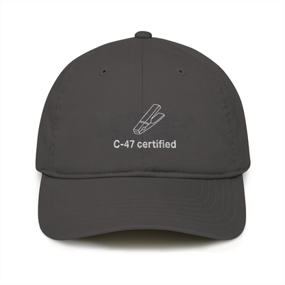 “C-47 Certified” Organic Baseball Cap