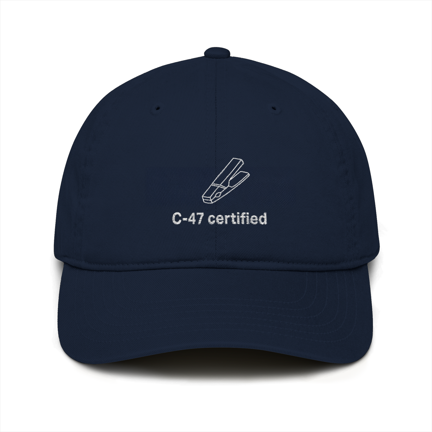 “C-47 Certified” Organic Baseball Cap