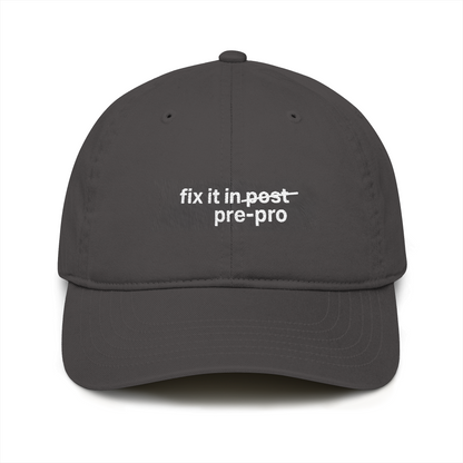 “Fix It in Pre” Organic Baseball Cap
