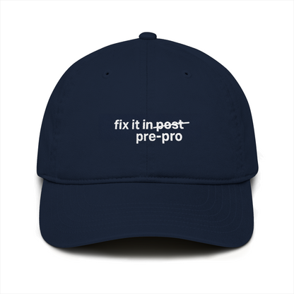 “Fix It in Pre” Organic Baseball Cap