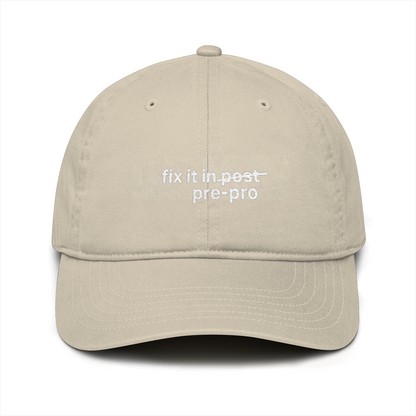 “Fix It in Pre” Organic Baseball Cap