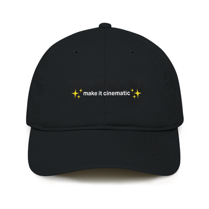 “Make It Cinematic” Organic Baseball Cap