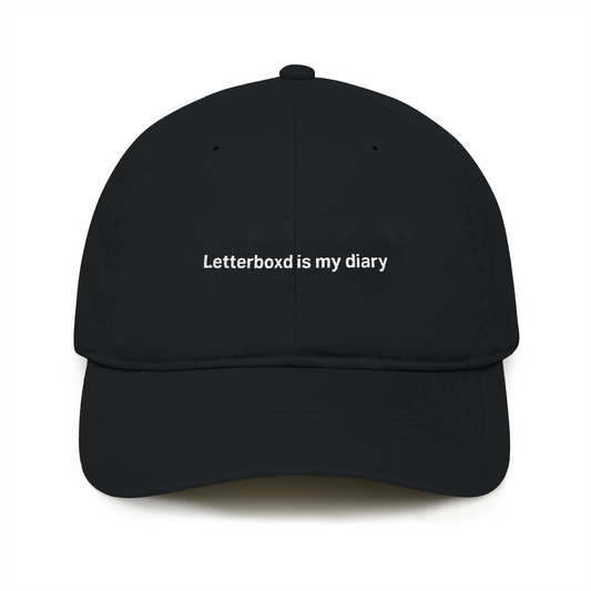 “Letterboxd Is My Diary” Organic Baseball Cap