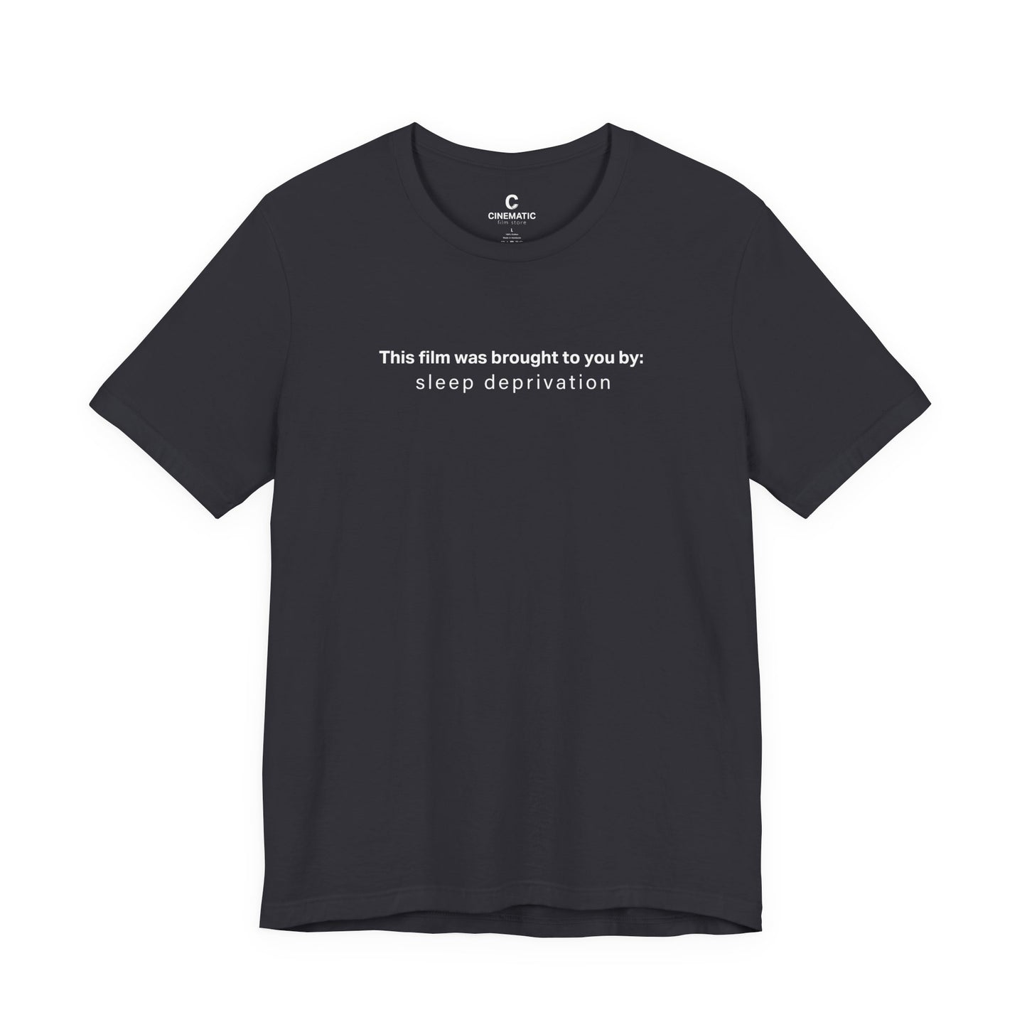 “This Film Was Brought to You By Sleep Deprivation” - Oversized Unisex Boxy Minimalist Style Shirt