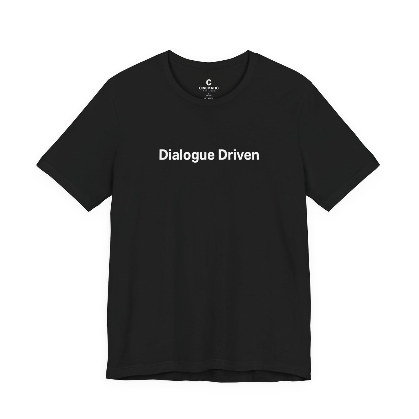 “Dialogue Driven” Oversized Unisex Boxy Minimalist Style Shirt for Screenwriters, Filmmakers & Cinephiles