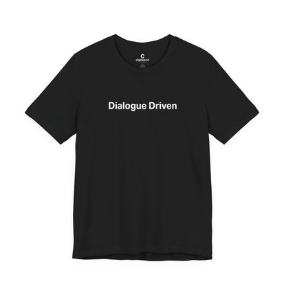 “Dialogue Driven” Oversized Unisex Boxy Minimalist Style Shirt for Screenwriters, Filmmakers & Cinephiles