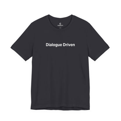 “Dialogue Driven” Oversized Unisex Boxy Minimalist Style Shirt for Screenwriters, Filmmakers & Cinephiles