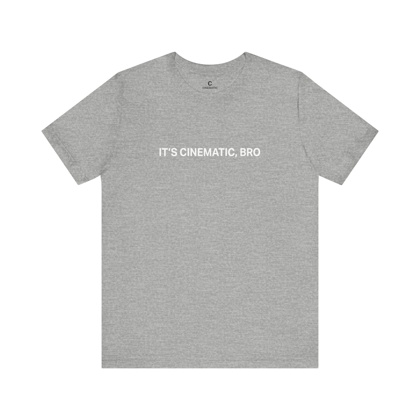 'It's Cinematic, Bro' Oversized Unisex Boxy Minimalist Style Shirt