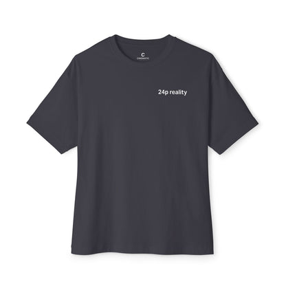 T-Shirt 24p reality - Oversized Unisex Boxy Minimalist Style Shirt