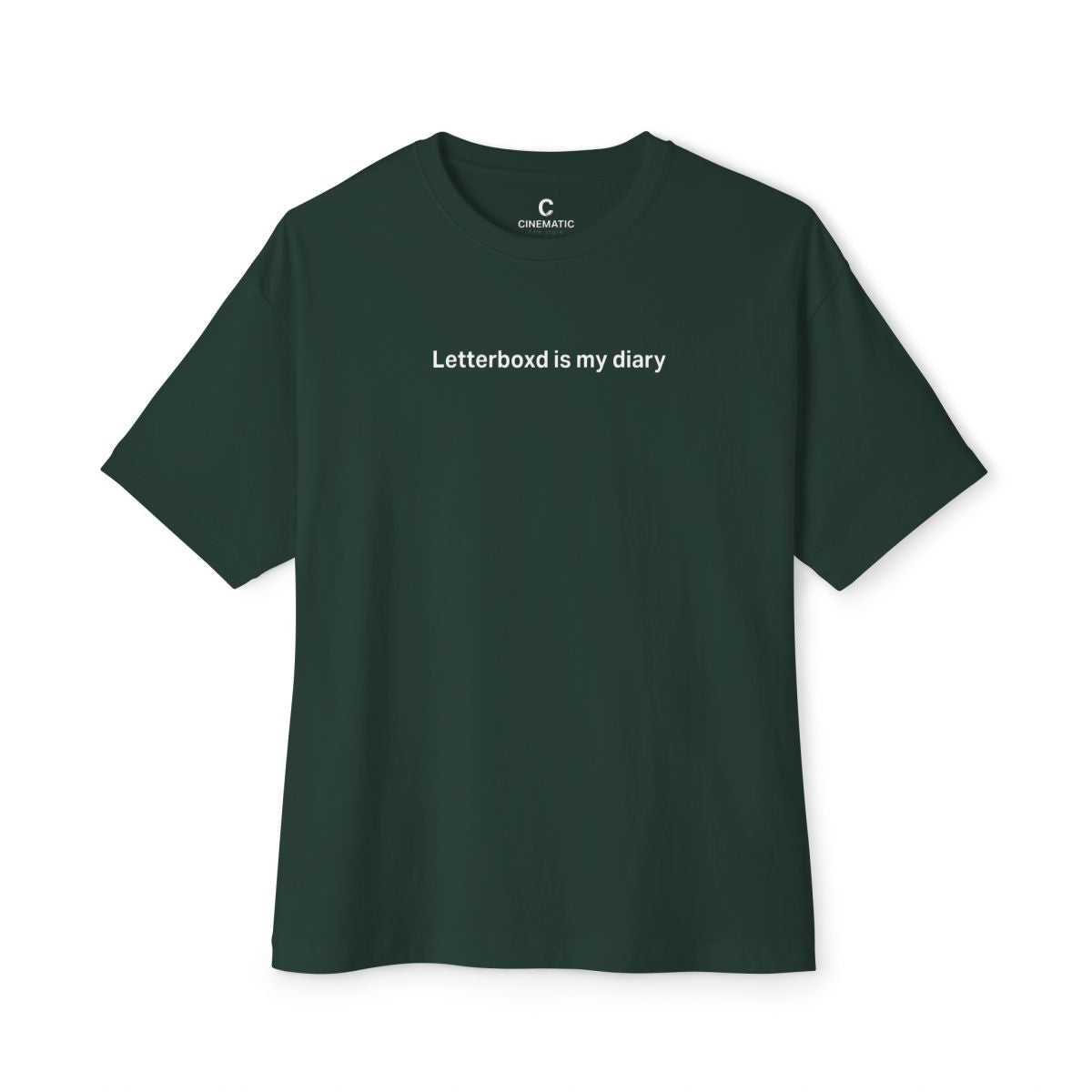 “Letterboxd Is My Diary”- Oversized Unisex Boxy Minimalist Style Shirt