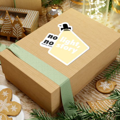 “No Light, No Story” Sticker – Cinematic Lighting Decal for DPs, Gaffers & Filmmakers